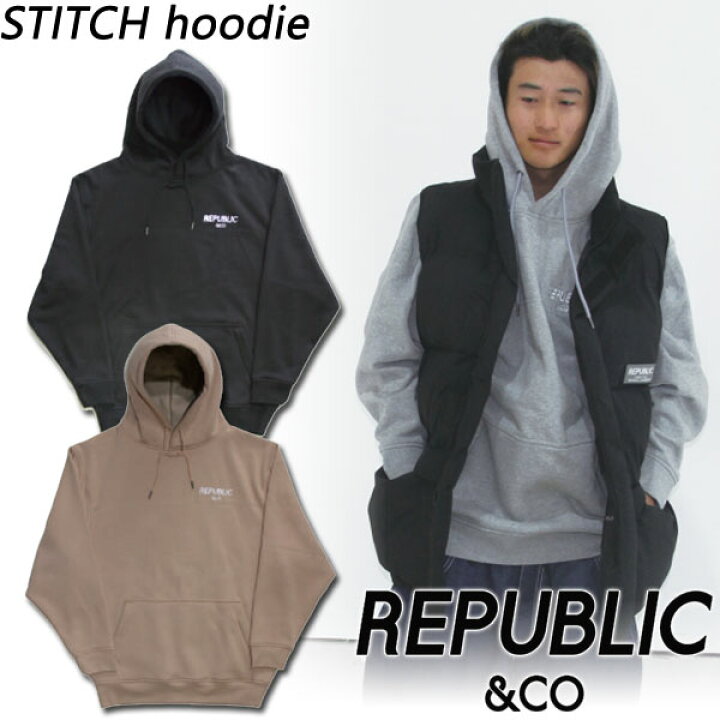 楽天市場】23-24 REPUBLIC &CO/リパブリック STITCH hoodie メンズ 