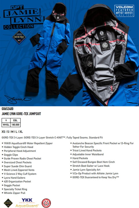 楽天市場】【クーポン有】23-24 VOLCOM/ボルコム JAMIE LYNN GORE-TEX 