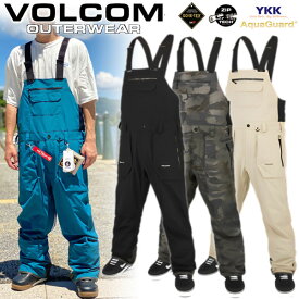 23-24 VOLCOM/ボルコム RAIN GORE-TEX BIB overall メンズ レディース 防水ゴアテックスビブパンツ スノーボードウェア スノーウェアー 2024