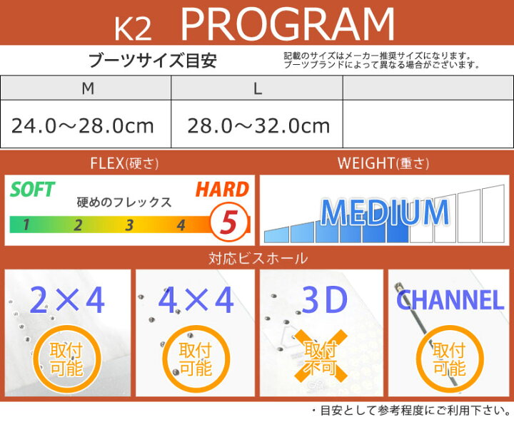楽天市場】24-25 K2/ケーツー PROGRAM プログラム メンズ レディース 