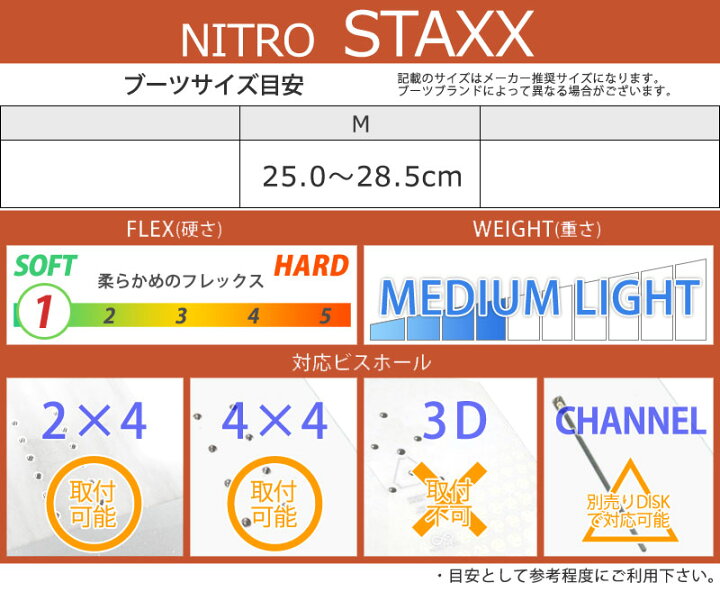 楽天市場】【楽天SSポイントUP】24-25 NITRO/ナイトロ STAXX 