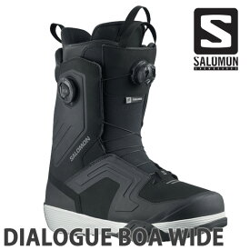 【楽天SSポイントUP】24-25 SALOMON/サロモン DIALOGUE DUAL BOA WIDE ダイアログ メンズ レディース 熱成型対応ブーツ デュアルボア スノーボード 2025 予約商品