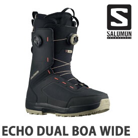 【楽天SSポイントUP】24-25 SALOMON/サロモン ECHO DUAL BOA WIDE エコー メンズ レディース 熱成型対応ブーツ デュアルボア スノーボード 2025 予約商品