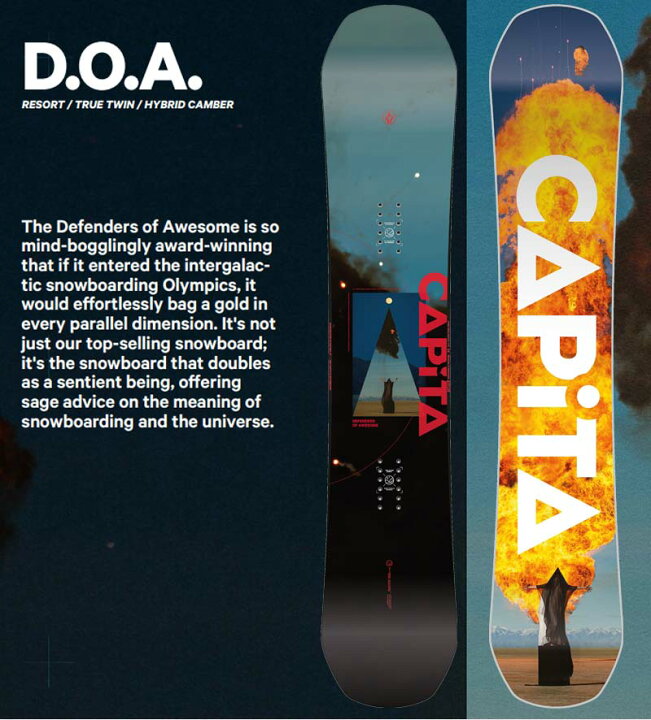 楽天市場】24-25 CAPITA / キャピタ DOA ディーオーエー スノーボード  