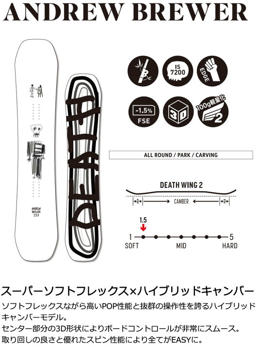 楽天市場】24-25 DEATH LABEL / デスレーベル ANDREW BREWER 