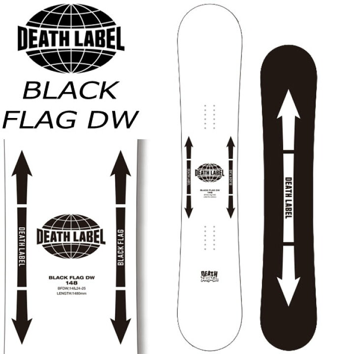 楽天市場】24-25 DEATH LABEL / デスレーベル BLACK FLAG DW ブラック  
