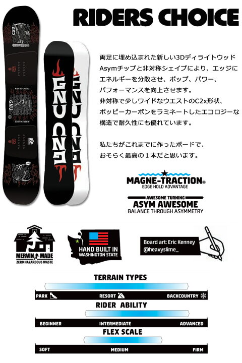 楽天市場】【WAXメンテ+カバーサービス】24-25 GNU/グヌー RIDERS 