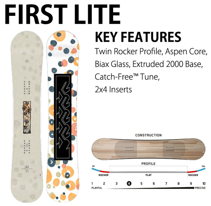 楽天市場】24-25 K2 / ケーツー FIRST LITE レディース スノーボード 