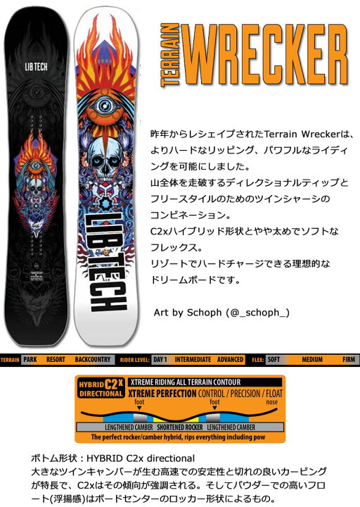 楽天市場】24-25 LIBTECH/リブテック TERRAIN WRECKER テレイン  