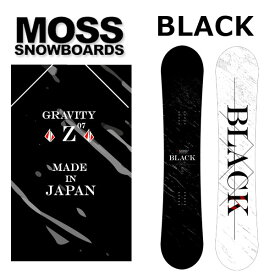 【楽天SSポイントUP】24-25 MOSS SNOWBOARDS / モススノーボード BLACK ブラック メンズ レディース スノーボード グラトリ 板 2025 予約商品