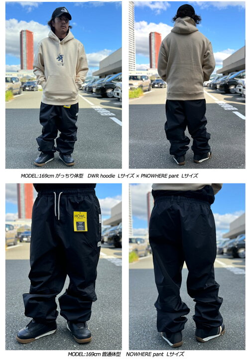 楽天市場】24-25 HOWL/ハウル NOWHERE pant メンズ レディース 防水  