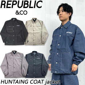 【楽天SSポイントUP】24-25 REPUBLIC & CO/リパブリック HUNTAING COAT jacket メンズ レディース 防水ジャケット スノーボードウェア スノーウェアー 2025 予約商品