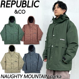 24-25 REPUBLIC & CO/リパブリック NAUGHTY MOUNTAIN parka メンズ レディース 防水ジャケット スノーボードウェア スノーウェアー 2025 型落ち