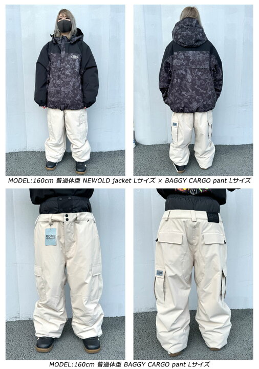 楽天市場】24-25 ROME/ローム BAGGY CARGO pant メンズ レディース  