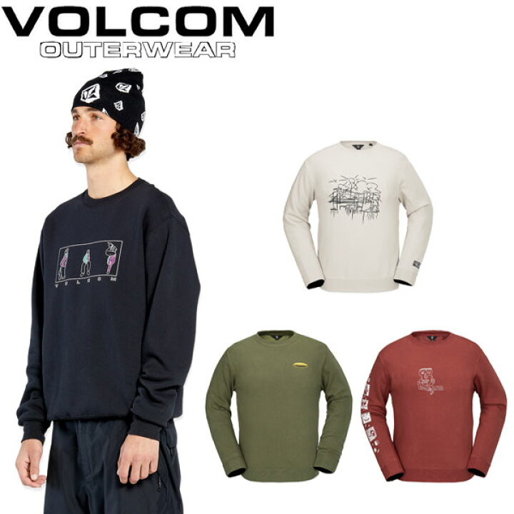 楽天市場】24-25 VOLCOM/ボルコム ESSENTIAL crew メンズ レディース 