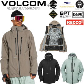24-25 VOLCOM/ボルコム GUCH STRETCH GORE-TEX jacket 着用説明動画 メンズ レディース 防水ジャケット ゴアテックススノーボードウェア スノーウェアー 2025 型落ち