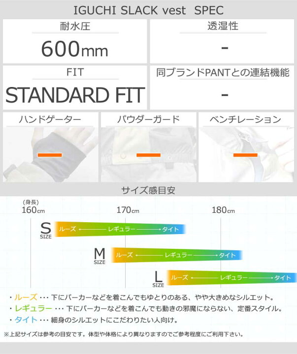 楽天市場】【クーポン有】24-25 VOLCOM/ボルコム IGUCHI SLACK vest 