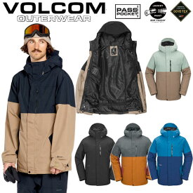 【VC5%OFFクーポン】24-25 VOLCOM/ボルコム L GORE-TEX jacket 着用説明動画 メンズ レディース 防水ジャケット ゴアテックススノーボードウェア スノーウェアー 2025 型落ち