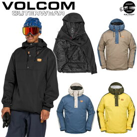 24-25 VOLCOM/ボルコム LONGO 20K pullover メンズ レディース 防水プルオーバー スノーボードウェア スノーウェアー 2025