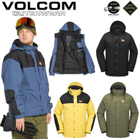 【VC5%OFFクーポン】24-25 VOLCOM/ボルコム LONGO GORE-TEX jacket 着用説明動画 メンズ レディース 防水ジャケット ゴアテックススノーボードウェア スノーウェアー 2025 型落ち