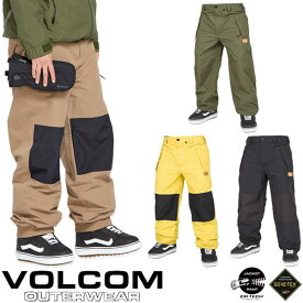 【VC5%OFFクーポン】24-25 VOLCOM/ボルコム LONGO GORE-TEX pant 着用説明動画 メンズ レディース 防水パンツ ゴアテックススノーボードウェア スノーウェアー 2025 型落ち