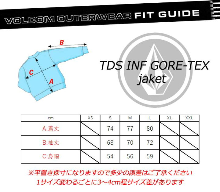 楽天市場】24-25 VOLCOM/ボルコム TDS INF GORE-TEX jacket 着用説明 