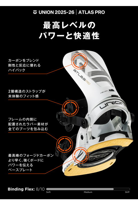 楽天市場】25-26 UNION/ユニオン ATLAS PRO アトラスプロ メンズ 