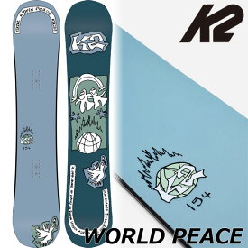 【ポイントUP中 10/4-9】25-26 K2/ケーツー WORLD PEACE ワールドピース メンズ レディース パーク カービング スノーボード 板 2026 型落ち