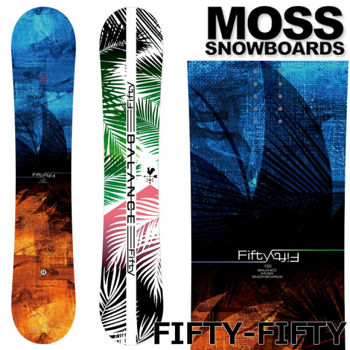 楽天市場】25-26 MOSS SNOWBOARDS/モススノーボード FIFTY-FIFTY 