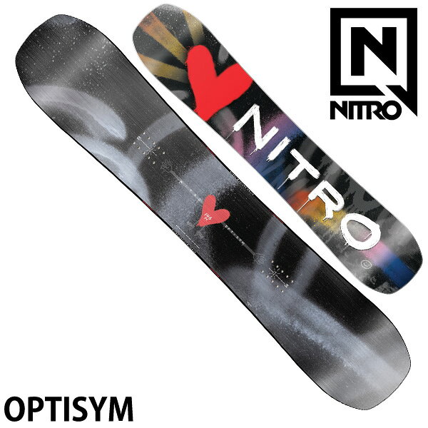 25-26 NITRO/ナイトロ OPTISYM オプティシム メンズ レディース スノーボード パーク 板 2026 型落ち