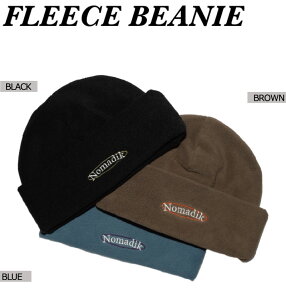 25-26 NOMADIK/m}fBbN FLEECE beanie Y fB[X r[j[ jbgX Xm[{[hAp Xm[EFA[ 2026 [֑Ή