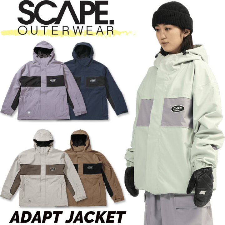 楽天市場】25-26 SCAPE/エスケープ ADAPT jacket 着用説明動画 メンズ 