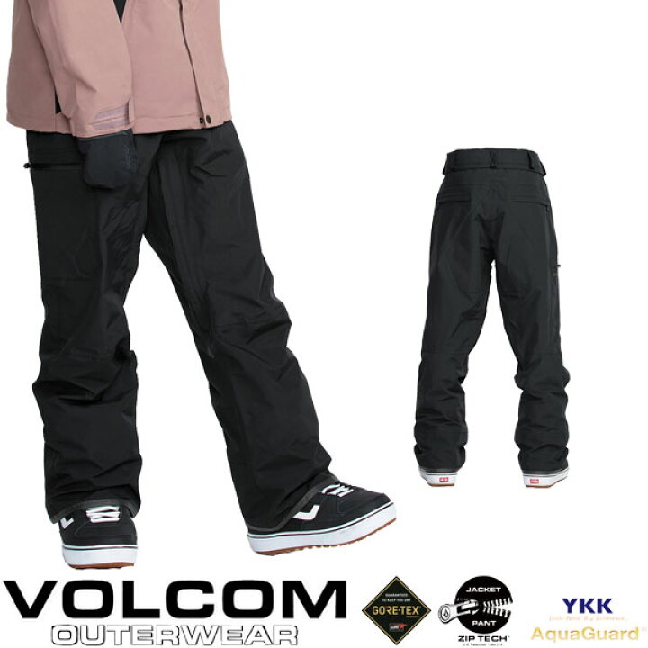 新品未使用VOLCOM GORE-TEX BLACKスノーボードパンツMサイズ パンツ 
