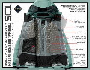 25-26 VOLCOM/ボルコム KOA TDS INF GORE-TEX jacket レディース 防水ジャケット ゴアテックス スノーボードウェア スノーウェアー 2026 予約商品