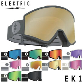 【ポイントUP中 10/4-9】26-27 ELECTRIC/エレクトリック EK1 イーケーワン アジアンフィット バックルストラップ メンズ レディース ゴーグル スノーボード スキー 2027 予約商品