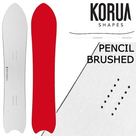【エントリーでポイント5倍】KORUA shapes/コルアシェイプス PENCIL BRUSHED ペンシルブラッシュド メンズ レディース スノーボード パウダー カービング 板 2027 予約商品