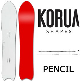 【エントリーでポイント5倍】KORUA shapes/コルアシェイプス PENCIL ペンシル メンズ レディース スノーボード パウダー カービング 板 2027 予約商品