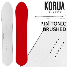 【エントリーでポイント5倍】KORUA shapes/コルアシェイプス PIN TONIC BRUSHED ピントニックブラッシュド メンズ レディース スノーボード パウダー カービング 板 2027 予約商品