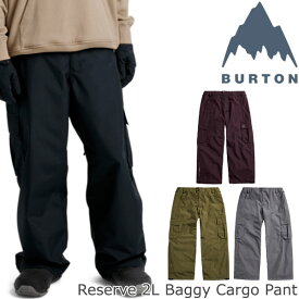【ポイントUP中 10/4-9】26-27 BURTON/バートン RESERVE 2L BAGGY CARGO pant メンズ レディース 防水パンツ スノーボードウェア スノボウェアー 2027 予約商品