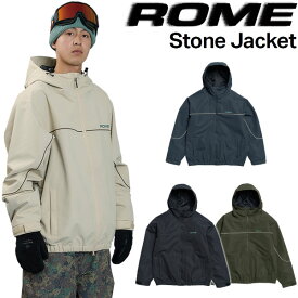 【ポイントUP中 10/4-9】26-27 ROME/ローム STONE jacket メンズ レディース 防水ジャケット スノーボードウェア スノボウェアー 2027 予約商品
