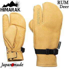 HIMARAK / ヒマラク RUM Deer ラム トリガーグローブ 本革手袋 メンズ レディース スノーボード スキー バイク バックカントリー
