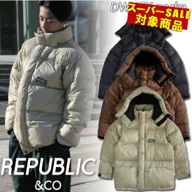 【楽天SS特別価格】即出荷 22-23 REPUBLIC &CO/リパブリック DWYCK parka メンズ レディース 防水ダウンジャケット スノーボードウェア スノーウェアー 2023 型落ち