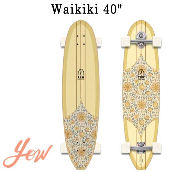 YOW/ヤウ SKATE WAIKIKI ワイキキ 40inc サーフスケート ロングスケートボード ロングボード スケボー 本体・コンプリート