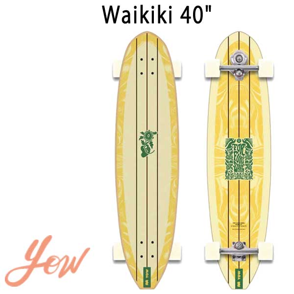 即出荷 YOW/ヤウ SKATE WAIKIKI ワイキキ 40inc サーフスケート ロングスケートボード ロングボード スケボー |  BREAKOUT