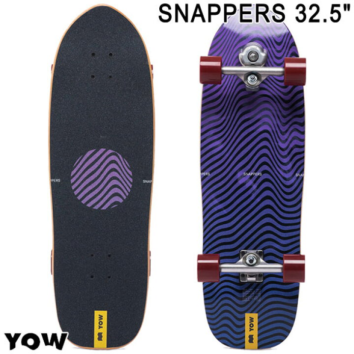 楽天市場】即出荷 YOW/ヤウ SKATE SNAPPERS 32.5inc サーフスケート 