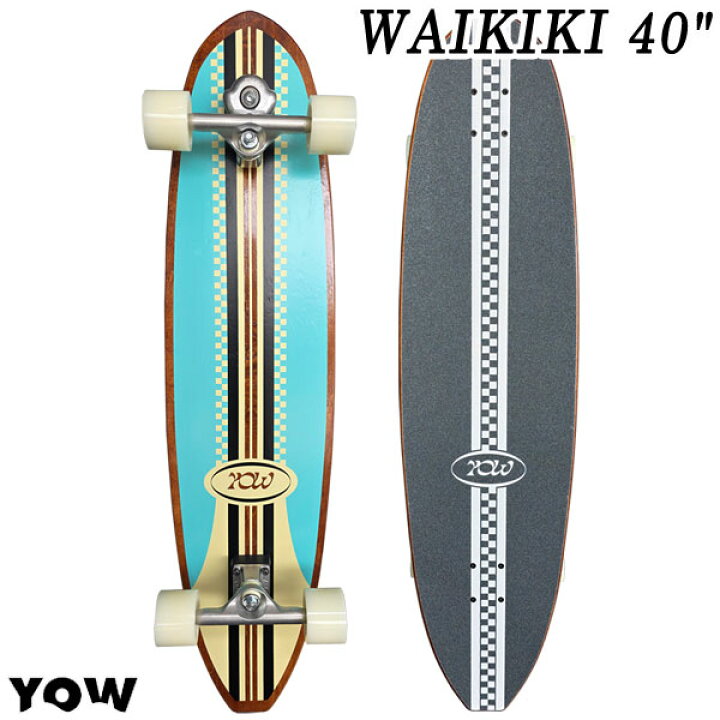 楽天市場】2025 YOW SKATE WAIKIKI 40インチ ヤウ ワイキキ サーフ 