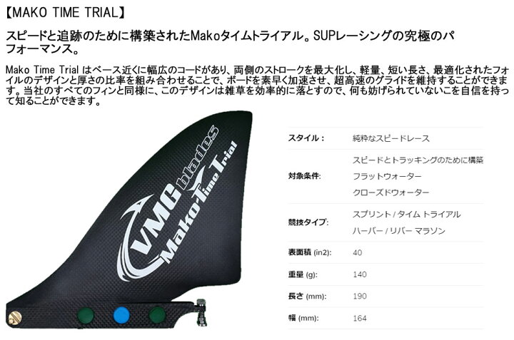楽天市場】VMG Blades SUP FIN / ブイエムジーブレード サップフィン 