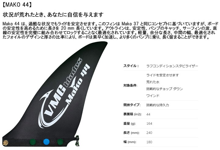 楽天市場】VMG Blades SUP FIN / ブイエムジーブレード サップフィン  