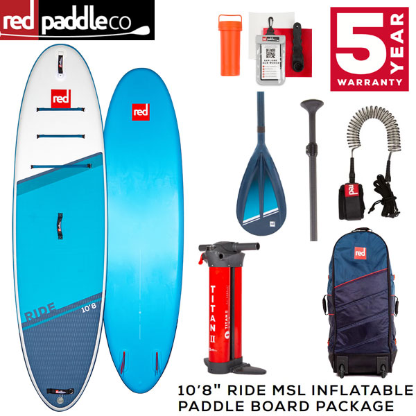 2022 RED PADDLE 10’8 RIDE MSL INFLATABLE PADDLE BOARD PACKAGE / レッドパドル ライド  パドル+リーシュ付属 SUP インフレータブル パドルボード サップ | BREAKOUT
