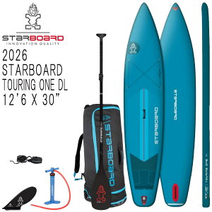 2026 STARBOARD TOURING ONE WITH PADDLE DELUXE LITE 12'6 X 30/�X�^�[�{�[�h �c�[�����O ���� �C���t���[�^�u�� �p�h���{�[�h �T�b�v SUP �p�h���Z�b�g